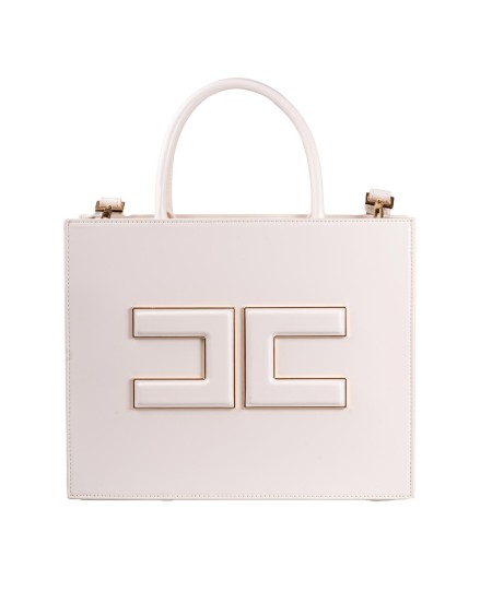 Shop ELISABETTA FRANCHI  Borsa: Elisabetta Franchi shopper media con placca logo.
Fodera in materiale sintetico.
Placca logo con profilo in metallo dorato.
Chiusura con zip.
Tracolla di servizio per portabilità a spalla.
Dimensioni 31 x 25 x 11 cm.
Composizione: 50% Poliuretanica, 40% Poliestere, 10% Cotone.
Made in Italy.. BS16A42E2-193